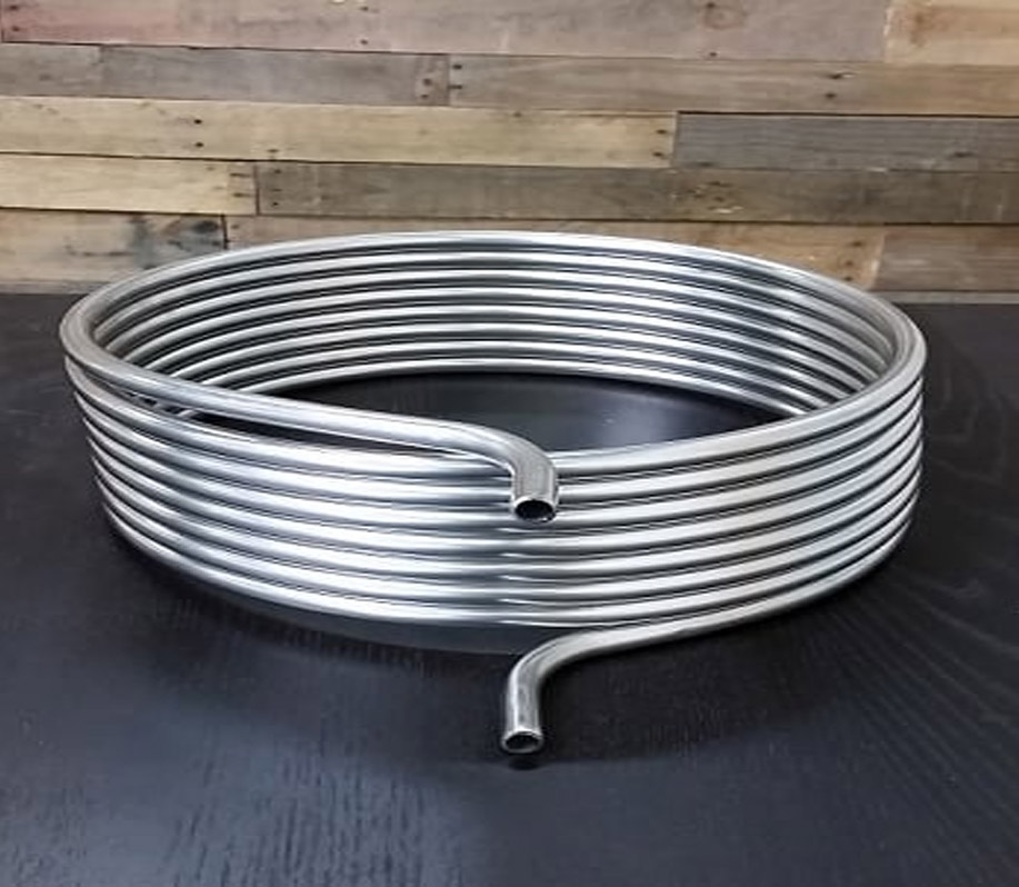 50ft 1/2 Inch 304 Stainless Steel Tubing Coil - Wort Chiller For Home Brewing & DIY Projects